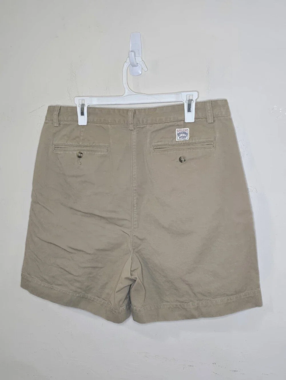 Polo Ralph Lauren Polo Chino Shorts Men's Size 34 Khaki Pleated 100% Cotton